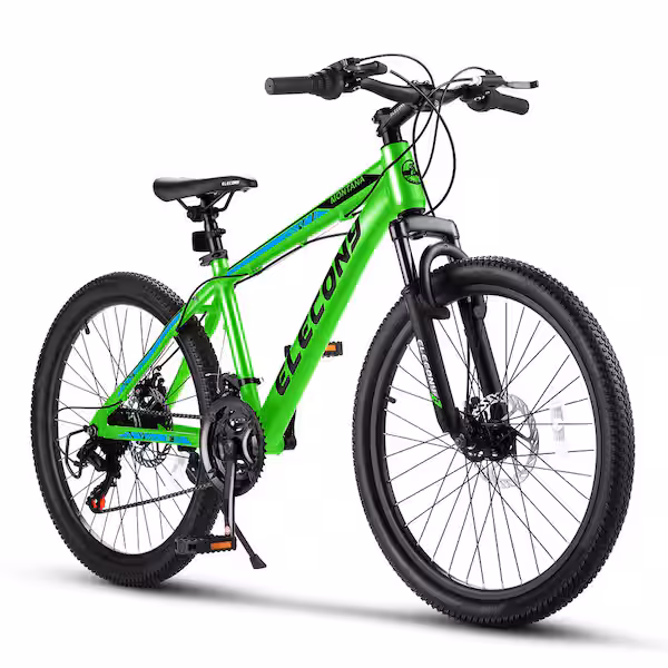 24 in. Steel Mountain Bike with 21-Speed